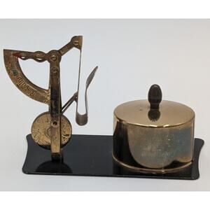 Vintage Brass Postal Scale Made In Japan